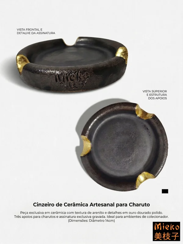 R$ 70 (PIX) R$ 80 (CARTÃO) Cinzeiro Charuto